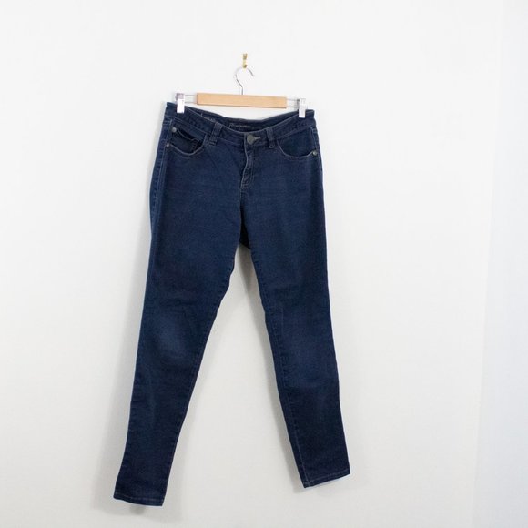 *Revolution Dark Wash Skinny Leg Jegging - Picture 4 of 4